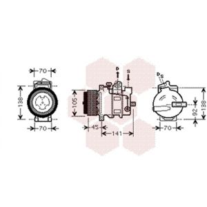 Compressor, ar condicionado VAN WEZEL 3000K429