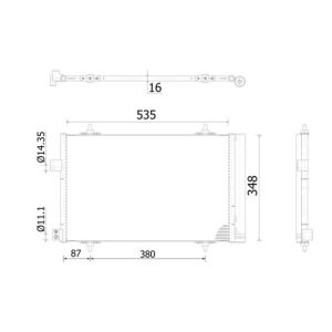 A/C-kondensor MAHLE AC 938 000S