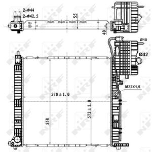 Kühler, Motorkühlung NRF 50583