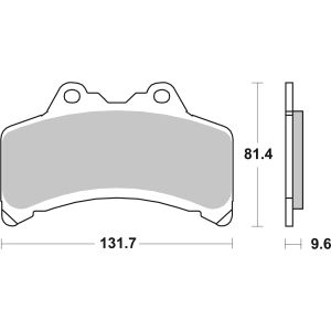 Bremsbelagsatz, ohne Straßenzulassung BREMBO 07YA3108