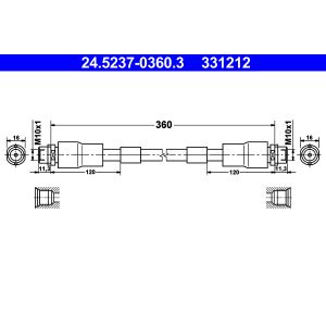 Bremsschlauch ATE 24.5237-0360.3