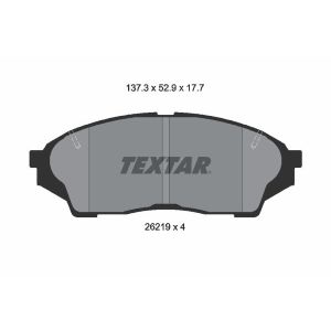 Levyjarrun jarrupalasarja TEXTAR 2621901