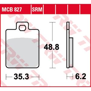 Juego de pastillas de freno TRW MCB827