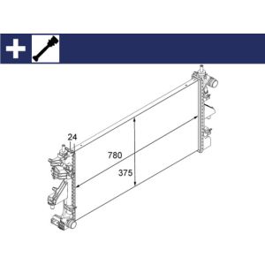 Arrefecedor do motor MAHLE CR 881 000S