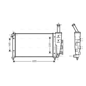 Arrefecedor do motor AVA COOLING FTA2275