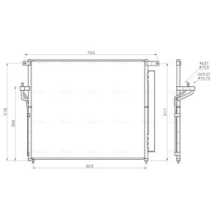 Condenseur (climatisation) AVA COOLING FD5706D