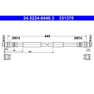 Flexible de frein ATE 24.5224-0440.3