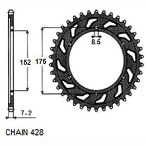 équipement, derrière SUNSTAR SUNR1-2682-53