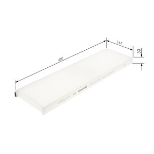 Innenraumfilter BOSCH 1 987 431 188