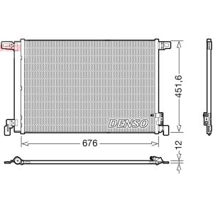 Kondensator, Klimaanlage DENSO DCN02008