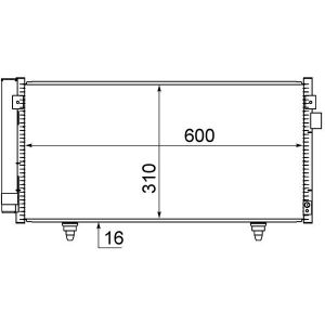 Condensatore, impianto di climatizzazione MAHLE AC 718 000S