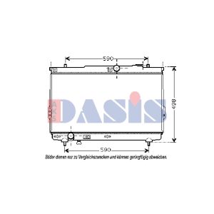 Arrefecedor do motor AKS DASIS 510035N
