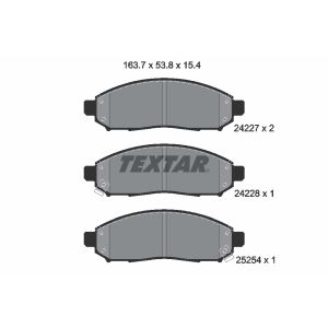 Bremsbelagsatz TEXTAR 2422704, Vorne