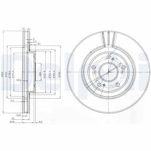 Bremsscheibe DELPHI BG3747