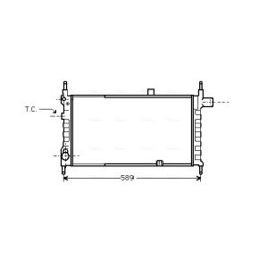 Arrefecedor do motor AVA COOLING OL2063