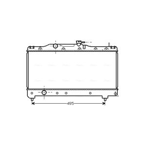 Arrefecedor do motor AVA COOLING TO2141
