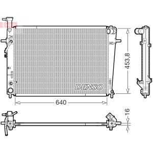 Moottorin jäähdytin DENSO DRM41029