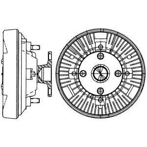 Koppeling, radiatorventilator MAHLE CFC 233 000P