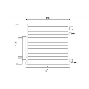 Lauhdutin, ilmastointilaite VALEO 822578