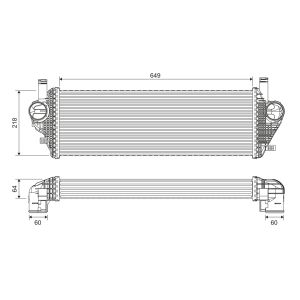 Ladeluftkühler VALEO 822903