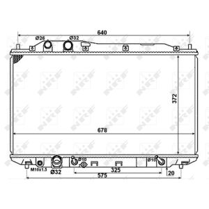 Radiateur, refroidissement du moteur EASY FIT NRF 58379