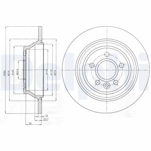 Disco de freno DELPHI BG4238C