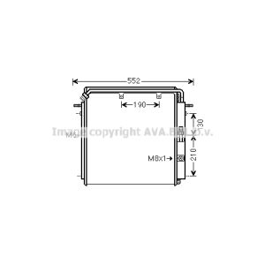 Condenseur (climatisation) AVA COOLING DZ5023