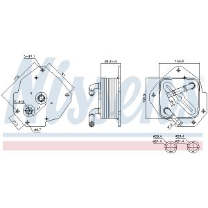 Enfriador de aceite NISSENS NIS 91456