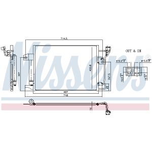 Condensatore, impianto di climatizzazione NISSENS NIS 941247