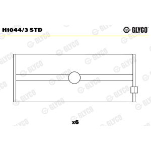 Rolamento da cambota GLYCO H1044/3 STD