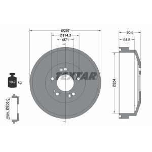 Bremstrommel TEXTAR 94030500