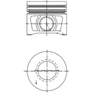 Pistão KOLBENSCHMIDT 40 387 610