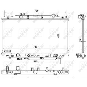 Radiateur, batterie de traction NRF 53971