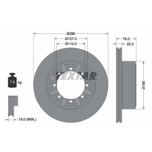 Bremsscheibe TEXTAR 92322303