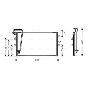 Condenseur (climatisation) AVA COOLING SB5039