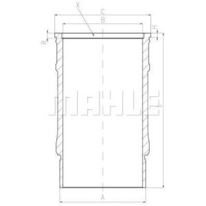 Zylinderlaufbuchse MAHLE 001 LW 00143 001