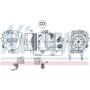 Compressor airconditioning NISSENS 890578