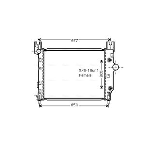 Motorkühler AVA COOLING CR2091