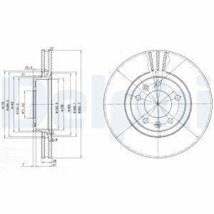 Disco freno DELPHI BG2688