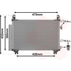 Condenseur (climatisation) VAN WEZEL 53005407