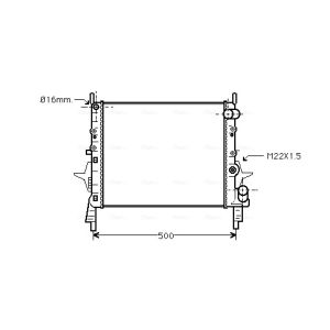 Arrefecedor do motor AVA COOLING RT2158