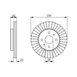 Disco de freno BOSCH 0 986 479 685 vorne, ventilado , 1 Pieza