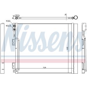 Condensator, airconditioning NISSENS 940386