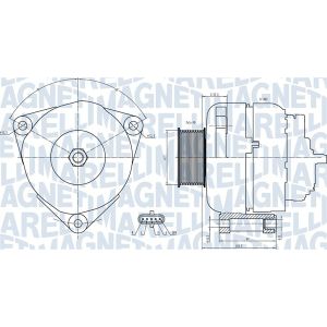 Generador trifásico MAGNETI MARELLI 063731739010