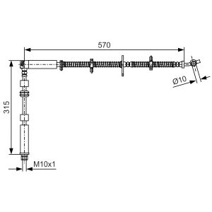 Bremsschlauch BOSCH 1 987 481 A63