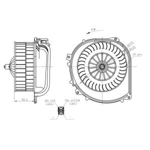 Ventilador de aspiración, aire habitáculo NRF 34282