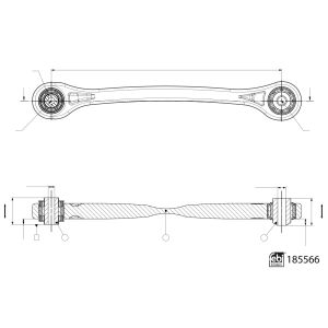 Manubrio, sospensione ruota FEBI BILSTEIN 185566