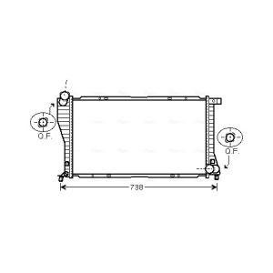 Arrefecedor do motor AVA COOLING BW2234