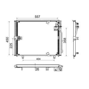 Condenseur, climatisation MAHLE AC 148 000S
