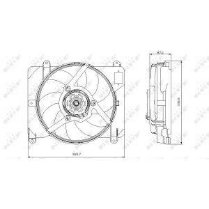 Ventola, raffreddamento motore NRF 47255